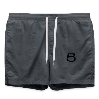 ALLES GUTE ZUM GEBURTSTAG. ALLES GUTE ZUM GEBURTSTAG. JAHRESTAG. - Badeshorts - Anthrazit - Vorne - AI Model Male 185 light (185cm)