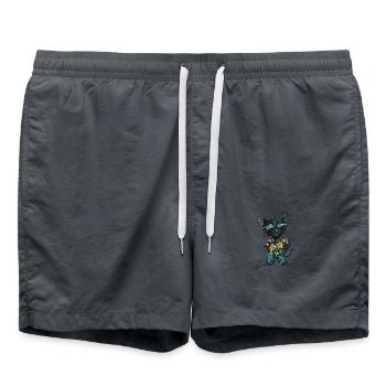 Panthère Bande Dessinée Cool Été - Short de bain - charbon - Devant - AI Model Male 185 light (185cm)
