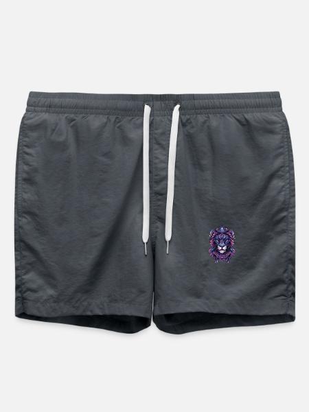 Löwe Bunt - Badeshorts - Anthrazit
