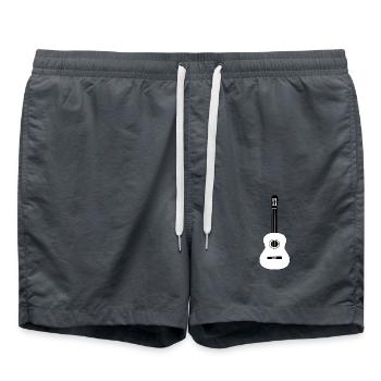 Guitar - Swim Trunks - anthracite - Front - AI Model Male 185 light (185cm)