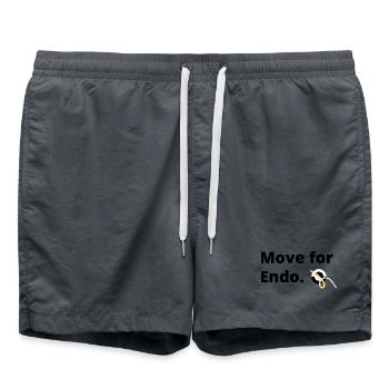 Move For Endo [schwarz] - Badeshorts - Anthrazit - Vorne - AI Model Male 185 light (185cm)