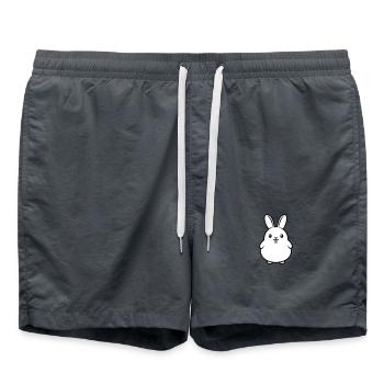 Funny bunny Easter - Swim Trunks - anthracite - Front - AI Model Male 185 light (185cm)