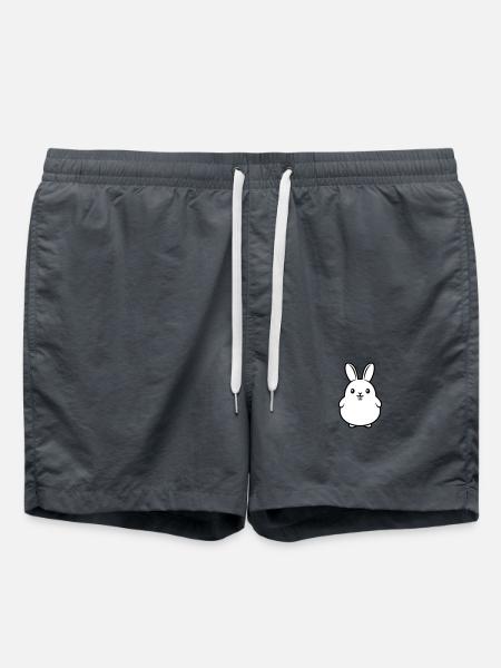 Funny bunny Easter - Swim Trunks - anthracite