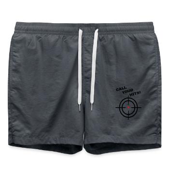 CALL YOUR HITS! - Badeshorts - Anthrazit - Vorne - AI Model Male 185 light (185cm)