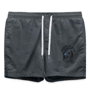 Seemann - Oh Käptn, my Käptn! - Badeshorts - Anthrazit - Vorne - AI Model Male 185 light (185cm)