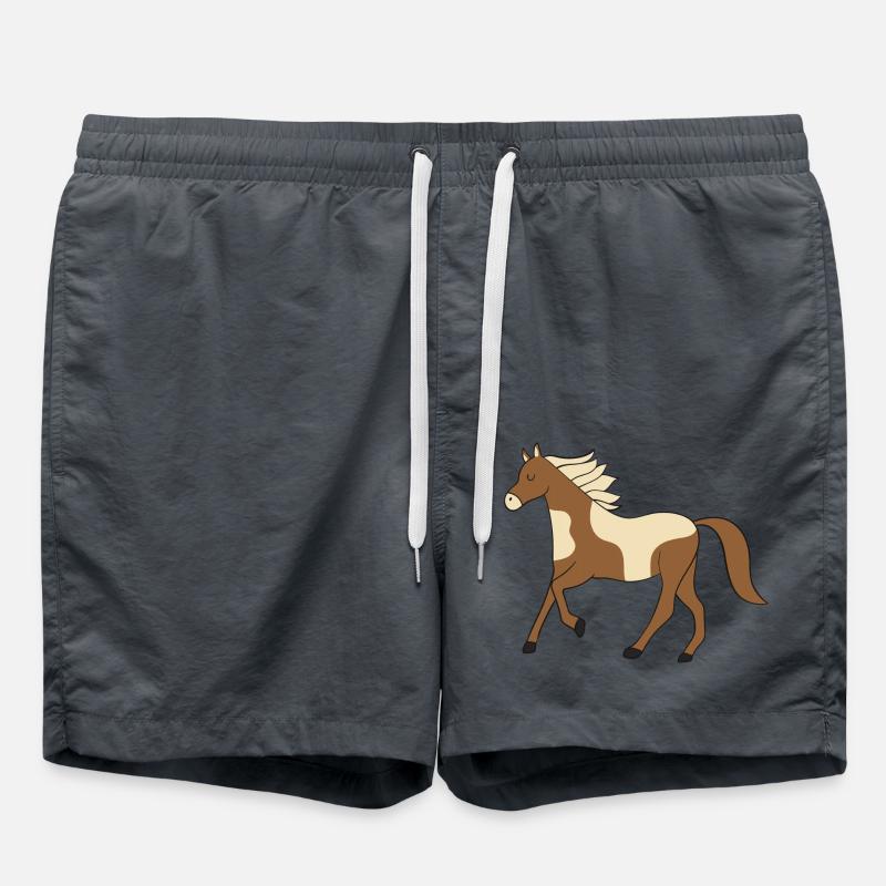 Pferd - Badeshorts - Anthrazit
