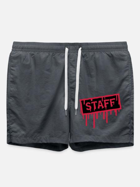 Staff Stamp - Badeshorts - Anthrazit