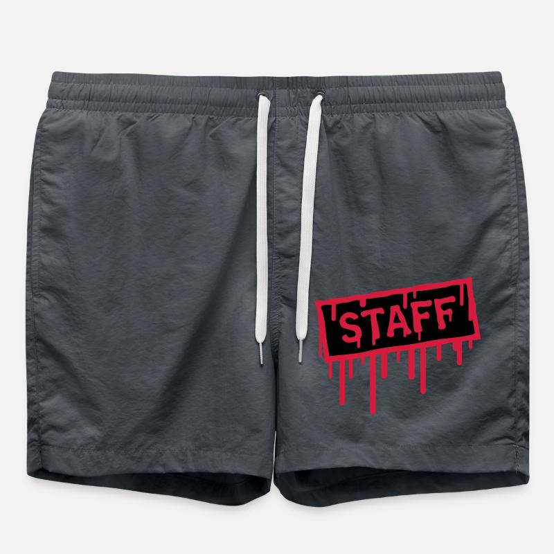 Staff Stamp - Swim Trunks - anthracite