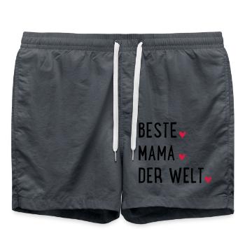 Beste Mama der Welt - Badeshorts - Anthrazit - Vorne - AI Model Male 185 light (185cm)