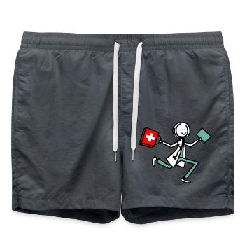 Médecin - Short de bain - charbon - Devant - AI Model Male 185 light (185cm)