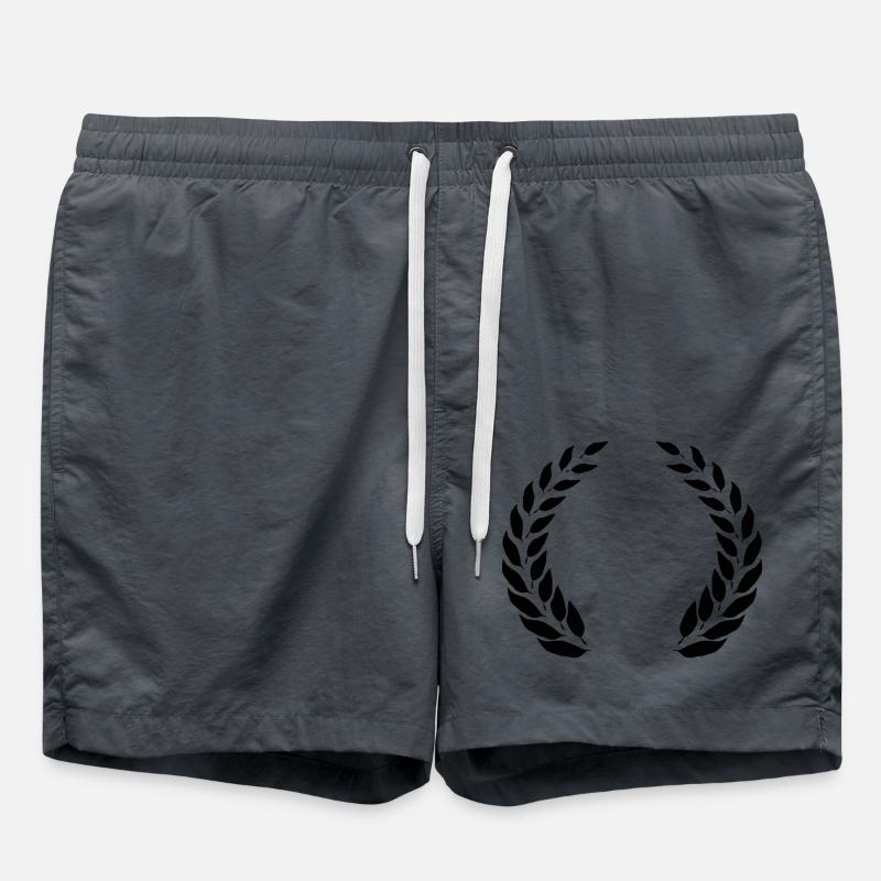 Laurel wreath design - Swim Trunks - anthracite