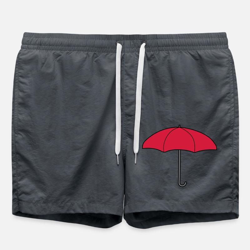 Red Umbrella Design - Swim Trunks - anthracite