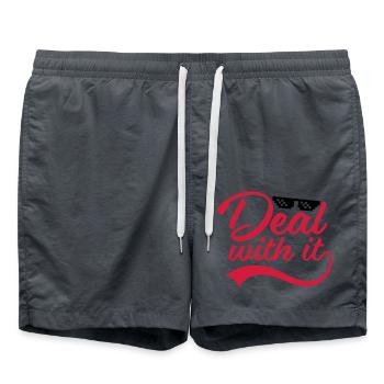 Traitez-le drôle - Short de bain - charbon - Devant - AI Model Male 185 light (185cm)