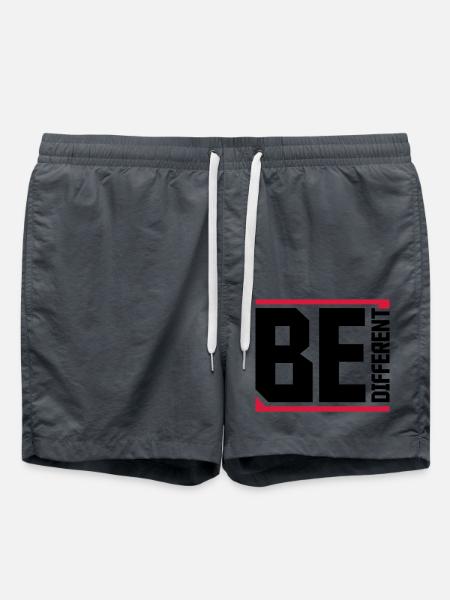 Be different Logo Design - Swim Trunks - anthracite