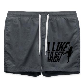 aiment se défoncer - Short de bain - charbon - Devant - AI Model Male 185 light (185cm)