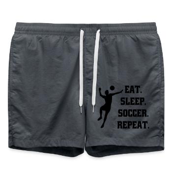 Football player Football coach Football footballer - Swim Trunks - anthracite - Front - AI Model Male 185 light (185cm)