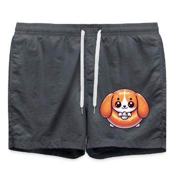 Beagle Bagel - Badeshorts - Anthrazit - Vorne - AI Model Male 185 light (185cm)