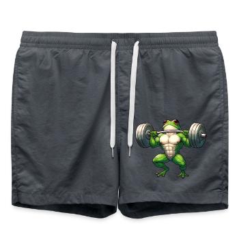 Determined athletic frog - Swim Trunks - anthracite - Front - AI Model Male 185 light (185cm)