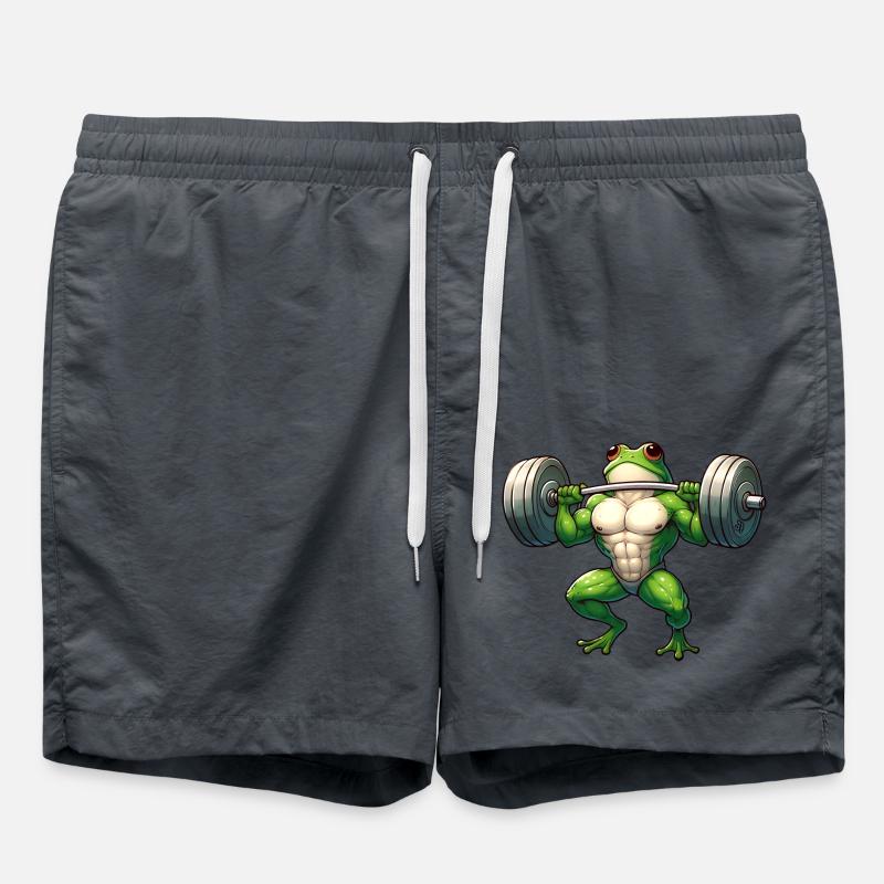 Determined athletic frog - Swim Trunks - anthracite