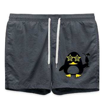 Canard de plage - Short de bain - charbon - Devant - AI Model Male 185 light (185cm)