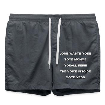 JONE WASTE YORE TOYE MONME YORALL REDIII THE VOICE - Badeshorts - Anthrazit - Vorne - AI Model Male 185 light (185cm)