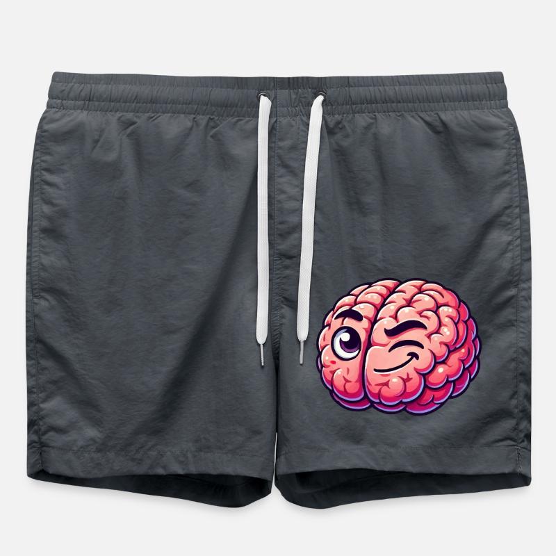 Smart brain - Swim Trunks - anthracite