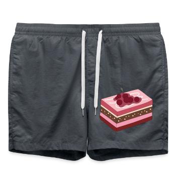 Sweets Cake - Swim Trunks - anthracite - Front - AI Model Male 185 light (185cm)