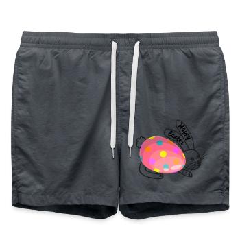 Easter Bunny - Badeshorts - Anthrazit - Vorne - AI Model Male 185 light (185cm)