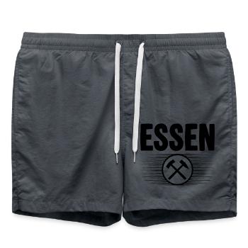 Essen Glueck auf Bergbau - Badeshorts - Anthrazit - Vorne - AI Model Male 185 light (185cm)
