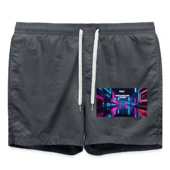 FRÉQUENCES CHARGÉES - Short de bain - charbon - Devant - AI Model Male 185 light (185cm)