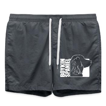 Boykin Spaniel Profile Dog Dog Wilsigns - Swim Trunks - anthracite - Front - AI Model Male 185 light (185cm)