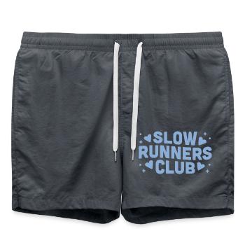 Run club humour coureuse débutante - Short de bain - charbon - Devant - AI Model Male 185 light (185cm)