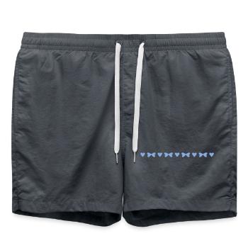 Très petits cœurs et arcs - Short de bain - charbon - Devant - AI Model Male 185 light (185cm)