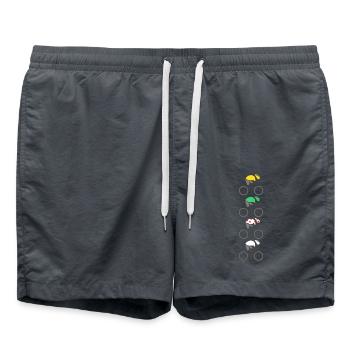bike bike bikes bikes france jersey champion - Swim Trunks - anthracite - Front - AI Model Male 185 light (185cm)