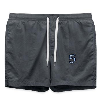5. 5 YEARS. 5th ANNIVERSARY. 5 YEAR ANNIVERSARY. 5. - Swim Trunks - anthracite - Front - AI Model Male 185 light (185cm)