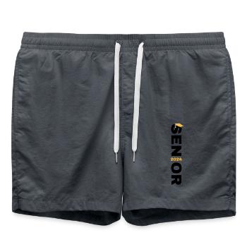 Back To School - Swim Trunks - anthracite - Front - AI Model Male 185 light (185cm)