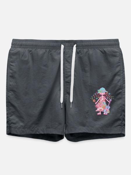 Hippie Girl - Swim Trunks - anthracite