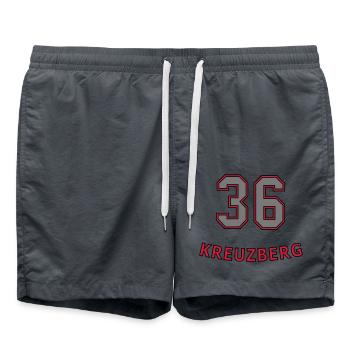 KREUZBERG 36 - Badeshorts - Anthrazit - Vorne - AI Model Male 185 light (185cm)