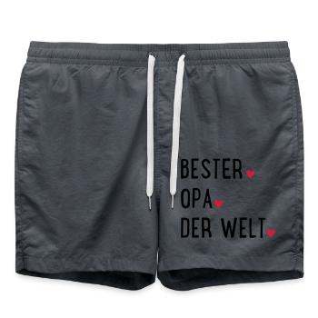 Grandfather - Swim Trunks - anthracite - Front - AI Model Male 185 light (185cm)
