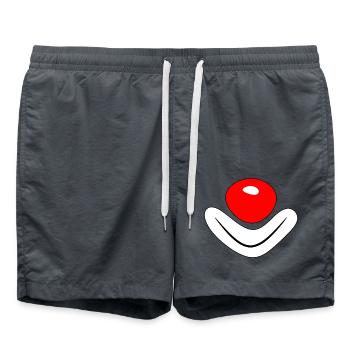 Clown - il faut toujours garder la bonne humeur - Short de bain - charbon - Devant - AI Model Male 185 light (185cm)