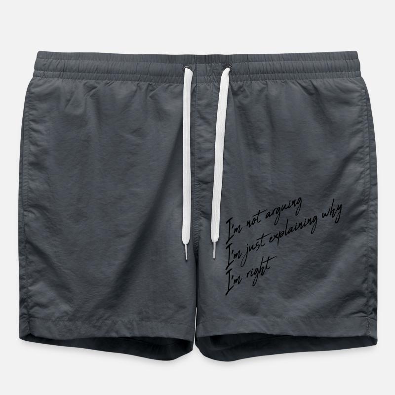 I m not arguing - Swim Trunks - anthracite