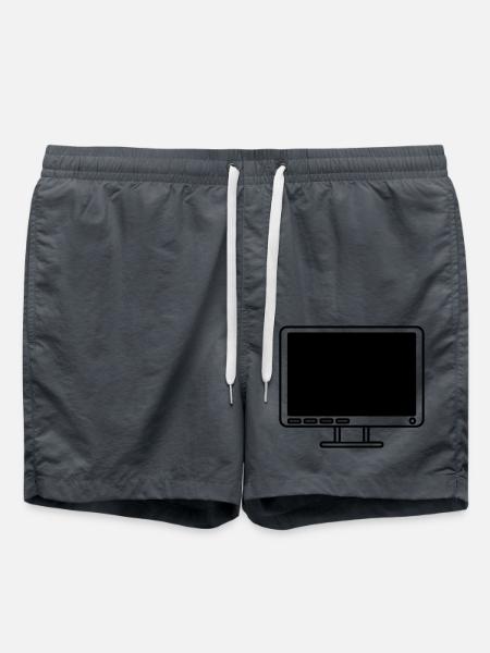 Screen Display Computer Icon - Swim Trunks - anthracite