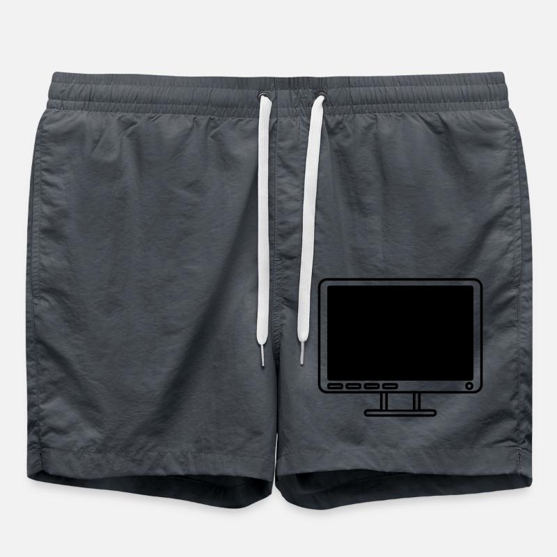 Screen Display Computer Icon - Swim Trunks - anthracite