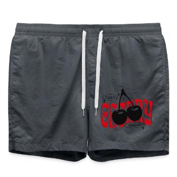 Cerises douces Trendy Cherry Streetwear - Short de bain - charbon - Devant - AI Model Male 185 light (185cm)