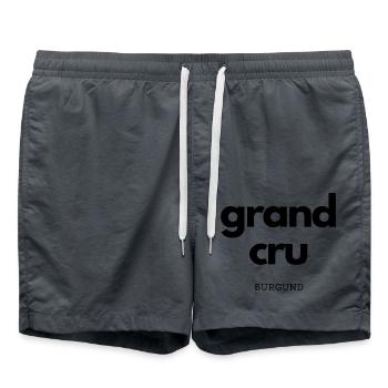 grand cru burgund - Badeshorts - Anthrazit - Vorne - AI Model Male 185 light (185cm)