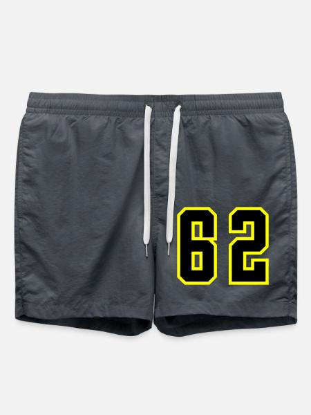 62 Number Jersey - Swim Trunks - anthracite