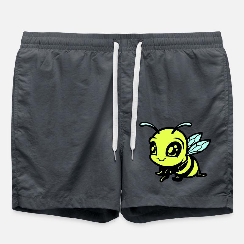 Abeille Bumblebee Bande dessinée - Short de bain - charbon