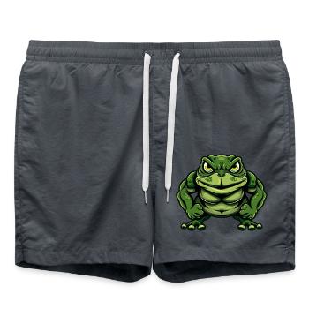 Frosch Muskeln Fitness - Badeshorts - Anthrazit - Vorne - AI Model Male 185 light (185cm)