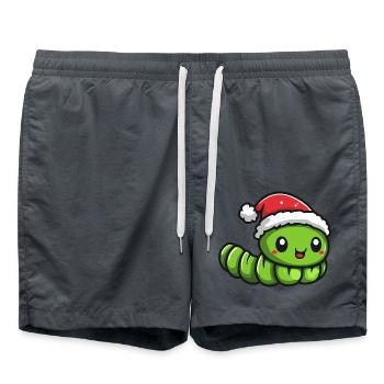 Noël du ver - Short de bain - charbon - Devant - AI Model Male 185 light (185cm)