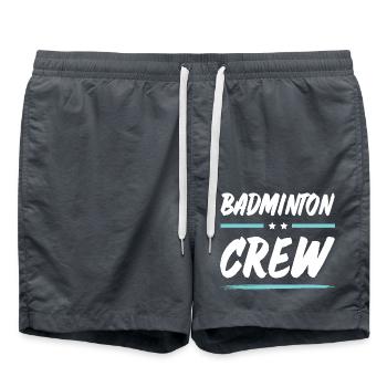 Badminton Crew - Badeshorts - Anthrazit - Vorne - AI Model Male 185 light (185cm)